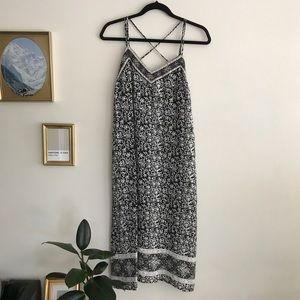 GAP Batik Strappy Midi Dress